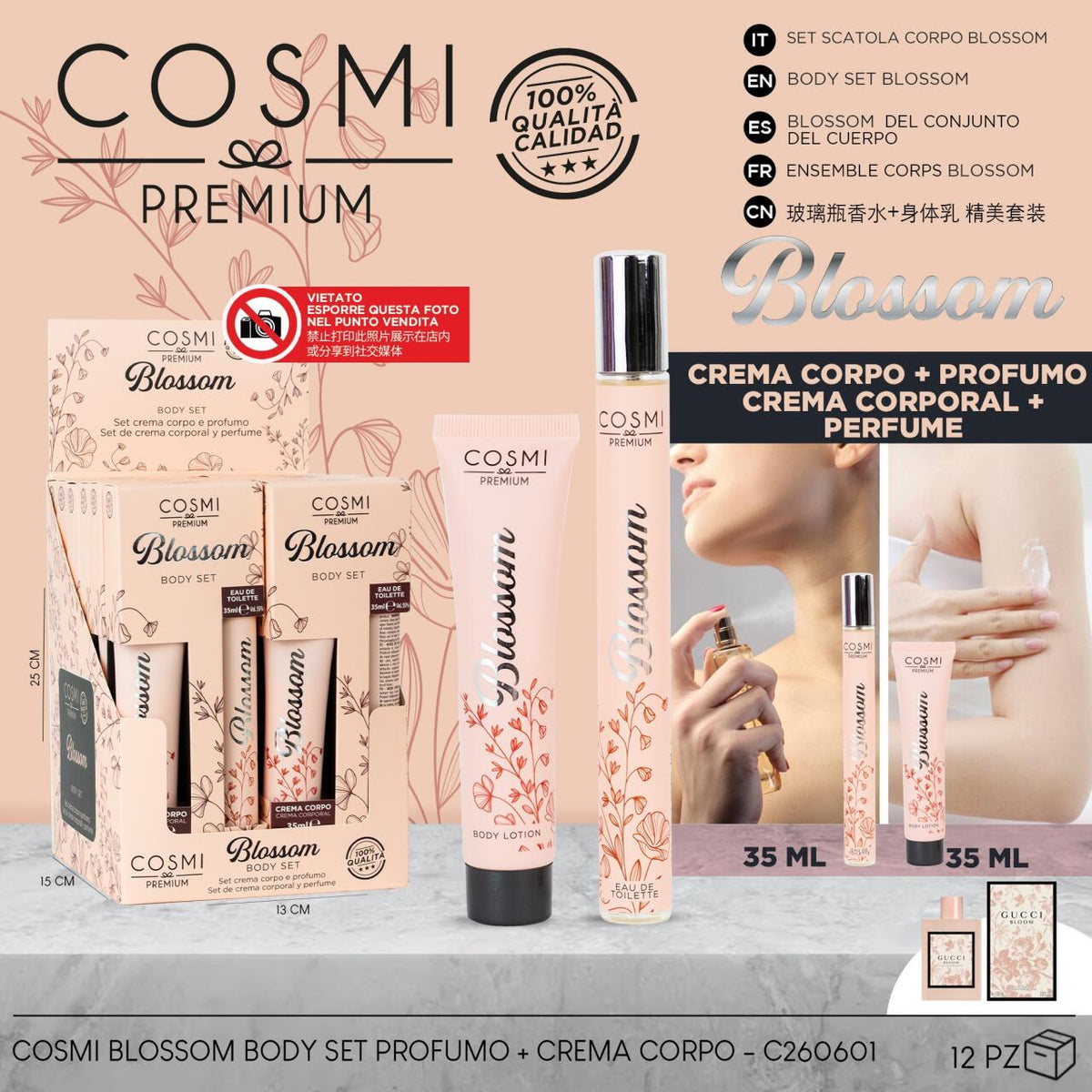 SET BLOSSOM 35+35ML COSMI – Belleza, hidratación y aroma floral en un solo gesto